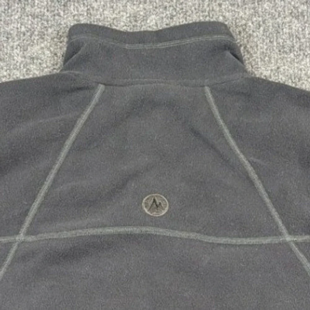 Marmot Mens Full Zip Fleece Jacket Charcoal Gray Recycled Polyester Medium